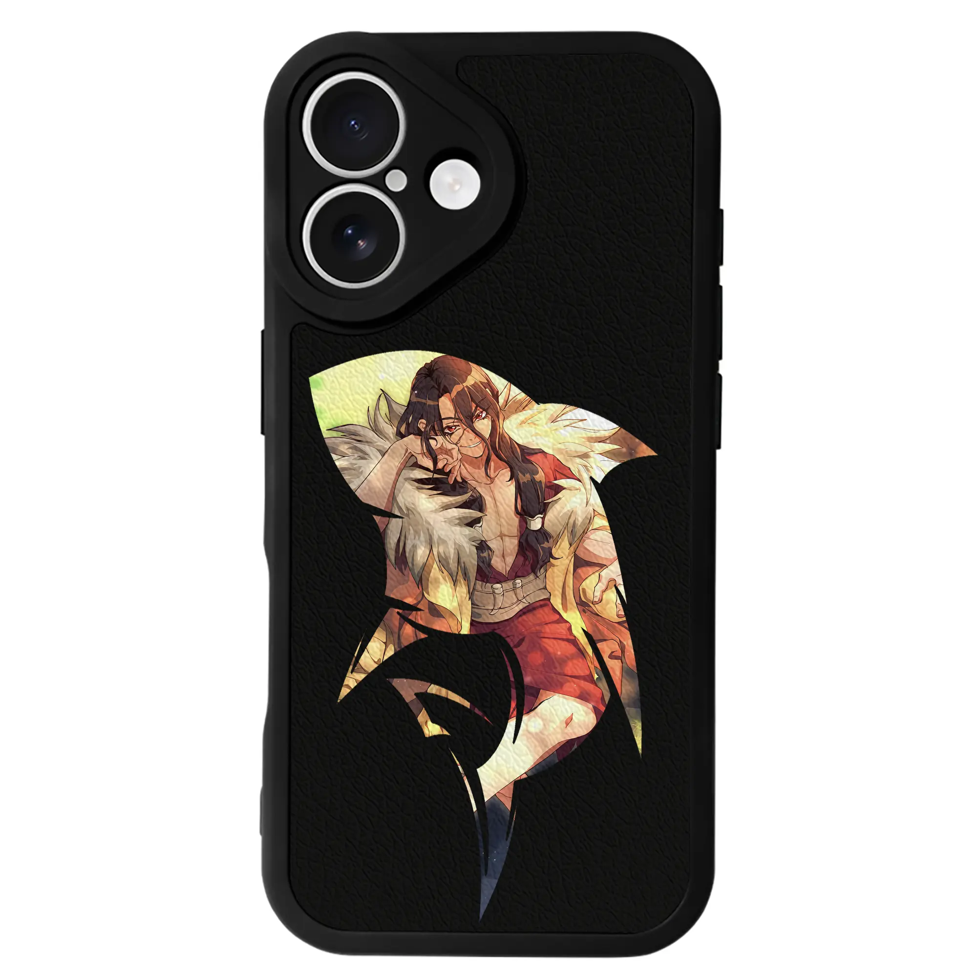 ドクターストーン グッズ,司 - IPhone 16シリーズ対応 ・ シリコンスマホケース ・ レザー調 ・ 高精度フィット ・ 耐衝撃 ・ ワイヤレス充電対応 ・ 精密カット